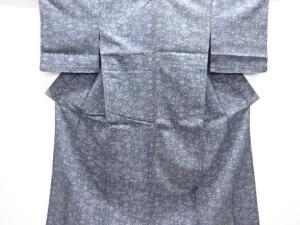 大正ロマン　花更紗模様織出し単衣着物